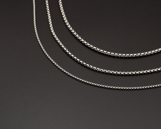 Stainless Steel Box Chain Necklace