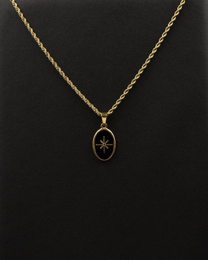 Gold Dark Star Necklace