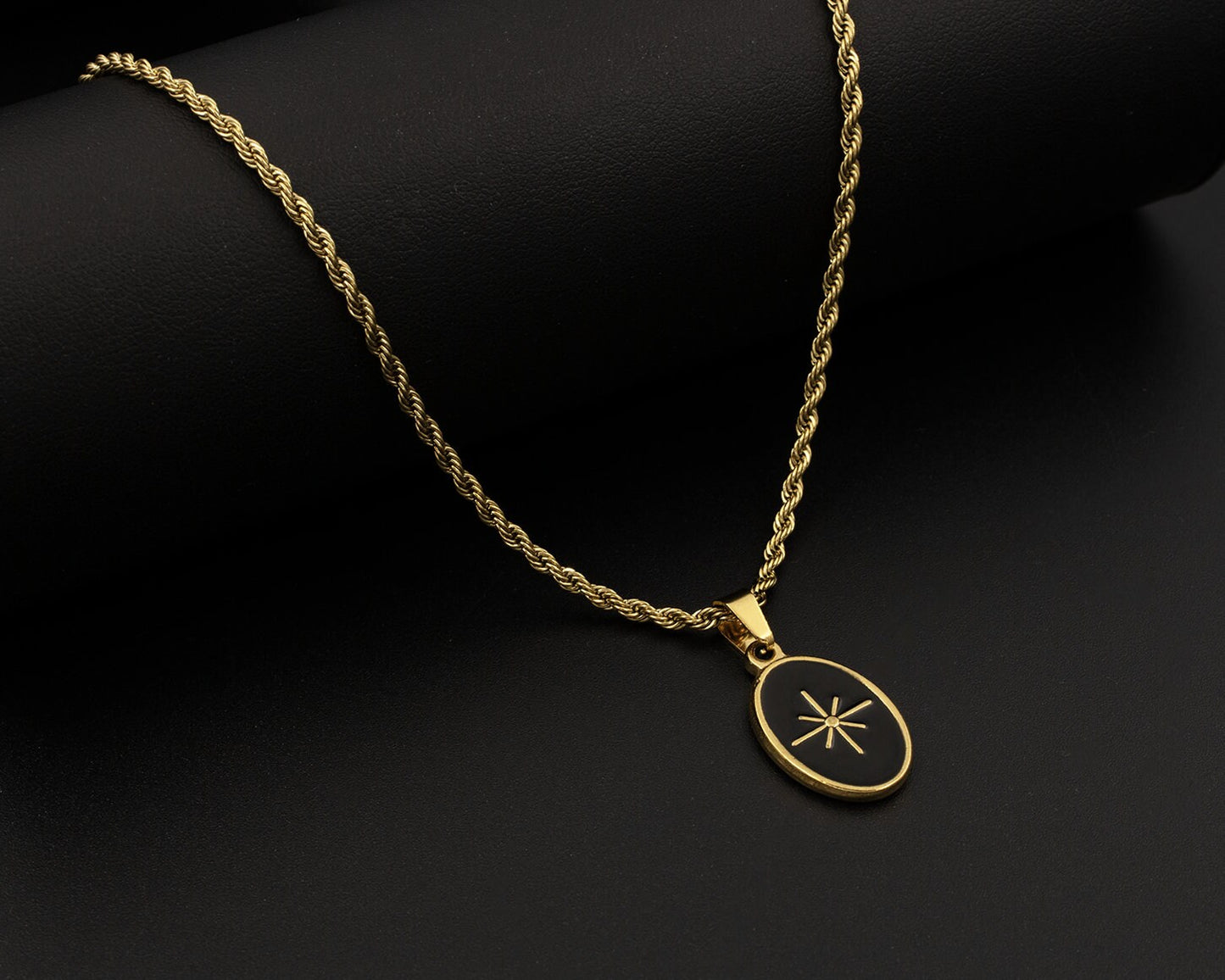 Gold Dark Star Necklace