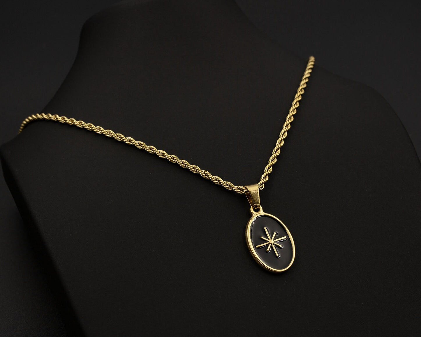 Gold Dark Star Necklace