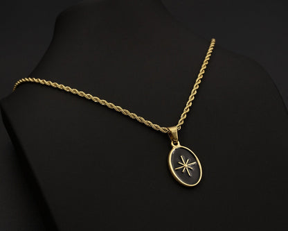 Gold Dark Star Necklace