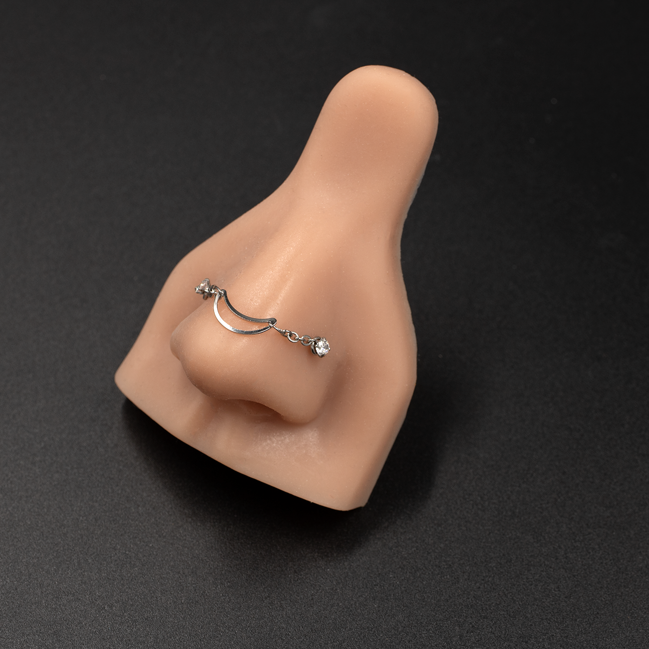 Moon Link Nose Piercings Chain
