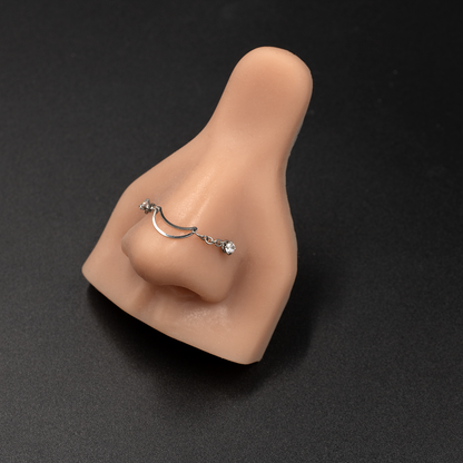 Moon Link Nose Piercings Chain