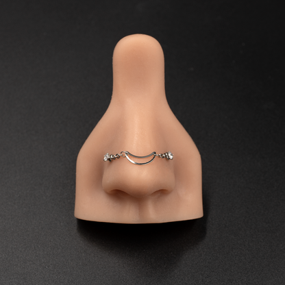 Moon Link Nose Piercings Chain
