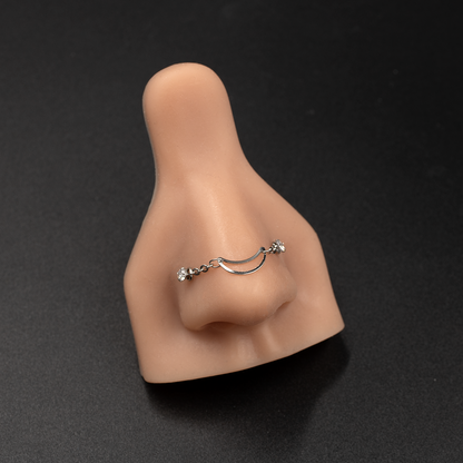 Moon Link Nose Piercings Chain