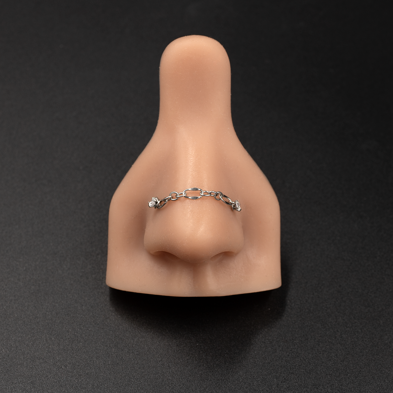 O-Link Double Nose Piercing Chain