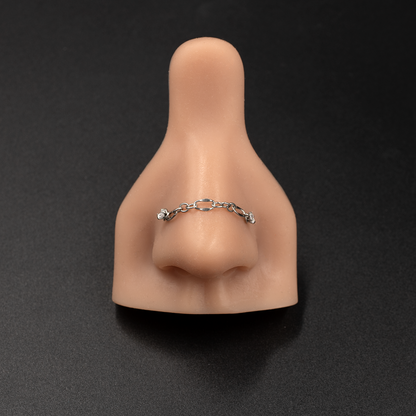 O-Link Double Nose Piercing Chain