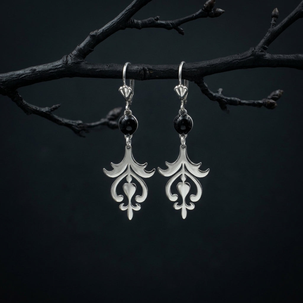 Silver Scroll Earrings