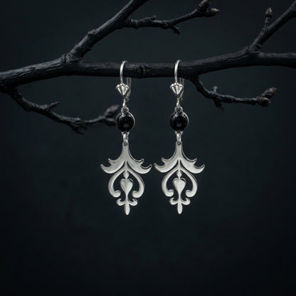 Silver Scroll Earrings