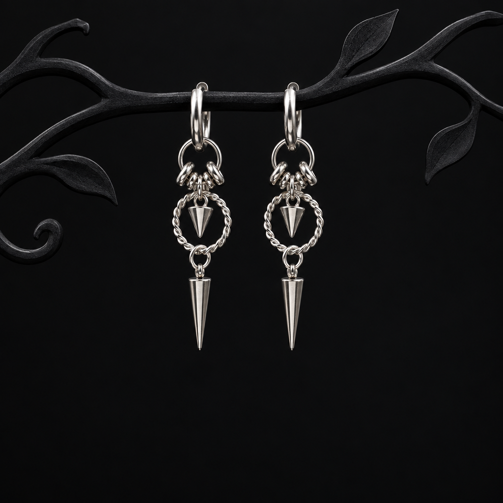 Spike Hoop Earrings