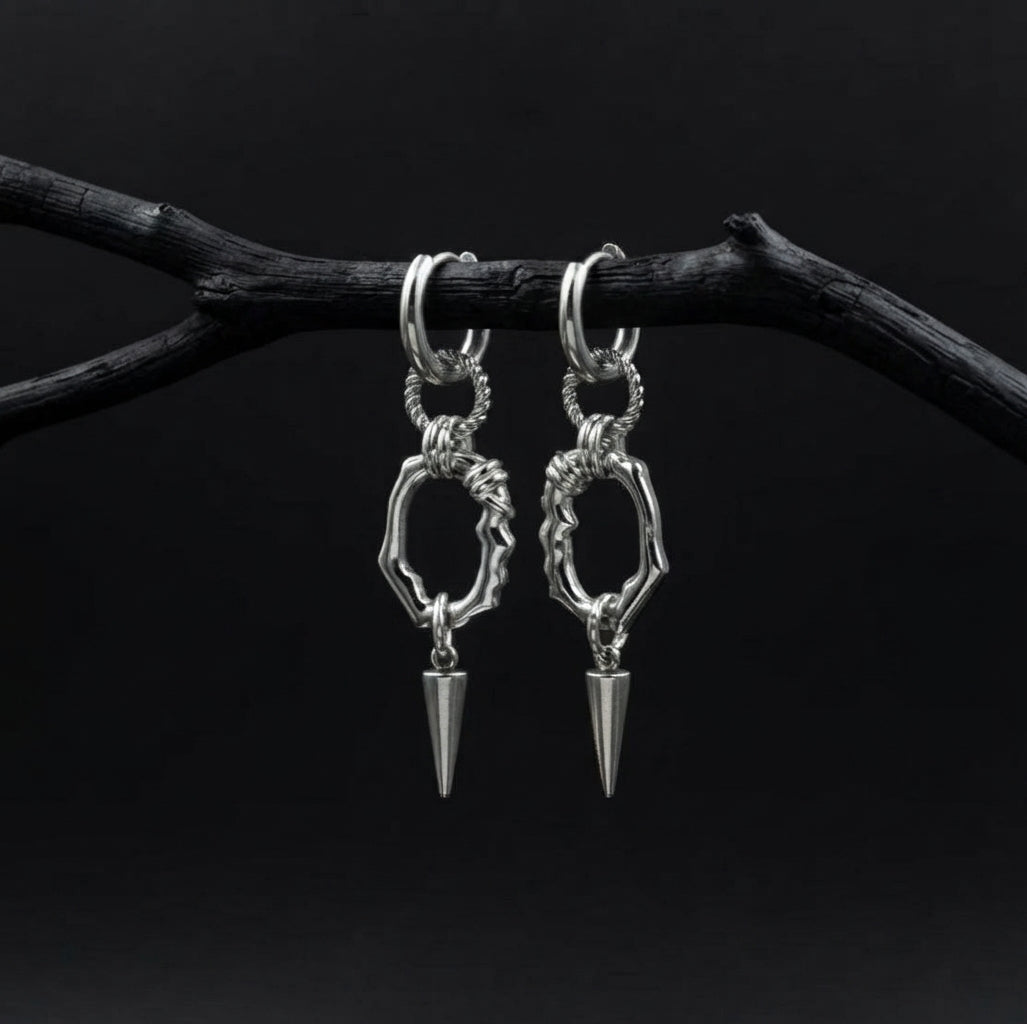 Spiky Drop Earrings