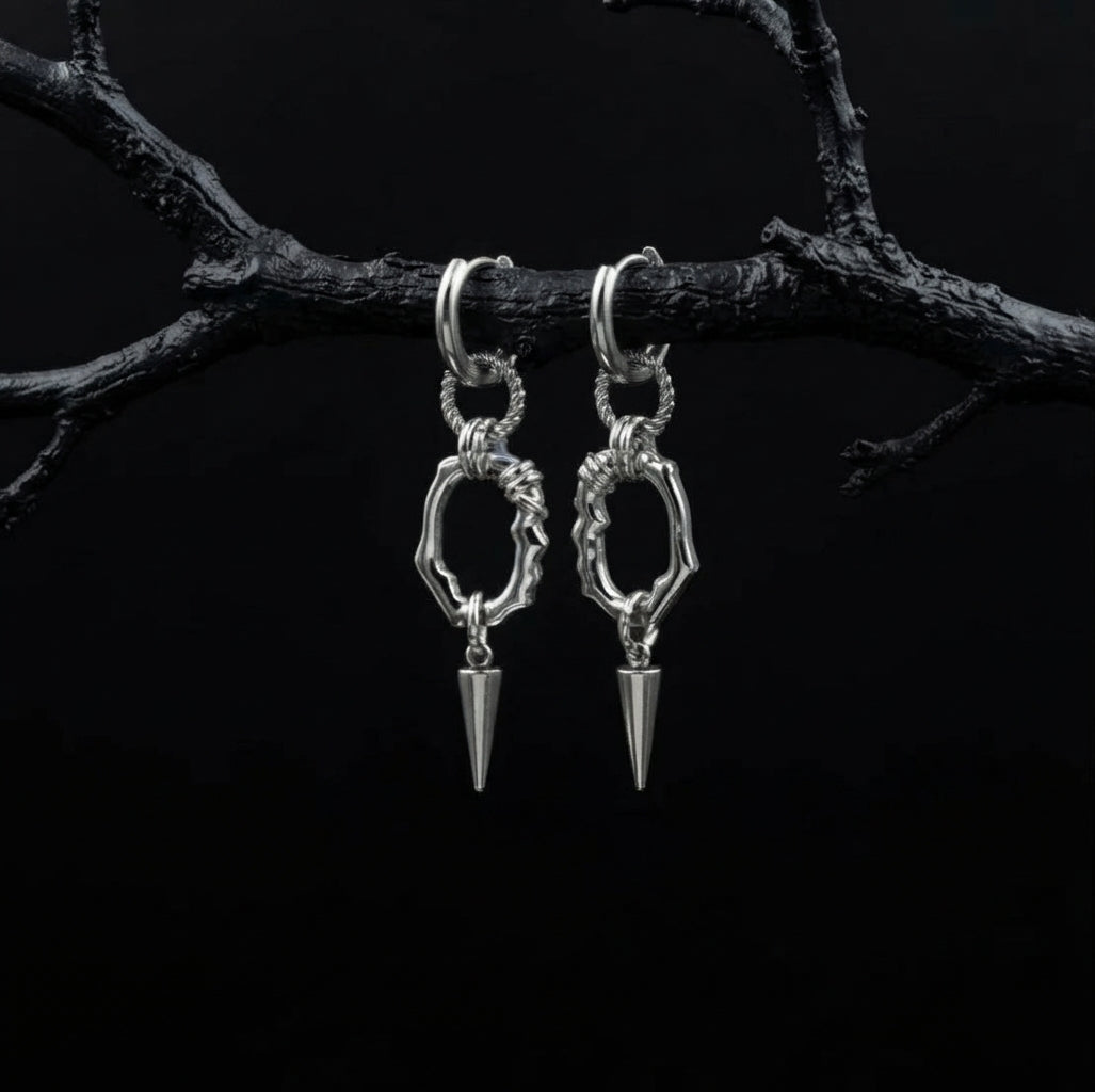 Spiky Drop Earrings